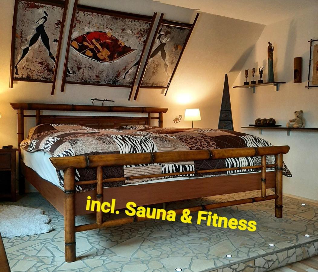 Ferienwohnung Fitness Entspannung Sauna Im Westerwald Derschen Bagian luar foto