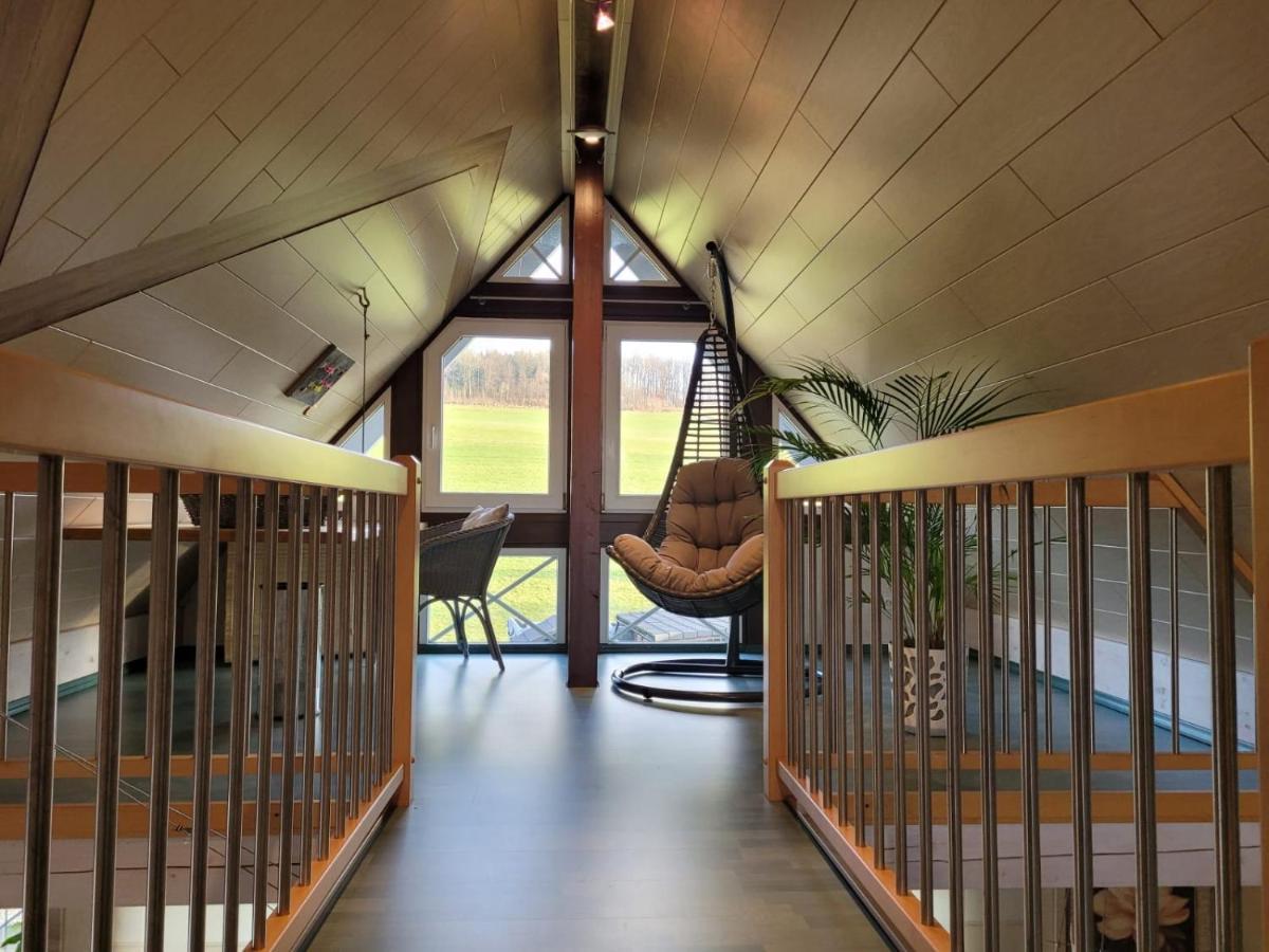 Ferienwohnung Fitness Entspannung Sauna Im Westerwald Derschen Bagian luar foto